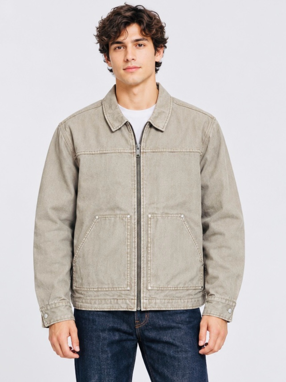 NWT New Aeropostale Canvas Mechanic Cotton Jacket Size XL